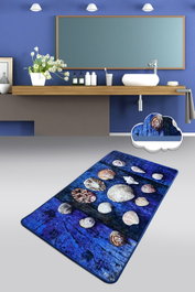 Mijölnir Seashell Alfombrilla de baño Multicolor 80 x 100 cm